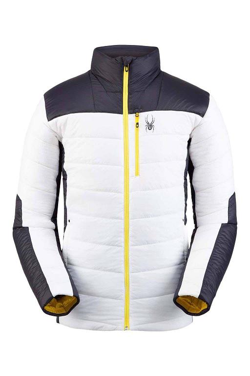 Chaqueta Esquí Spyder Glissade Insulator Blancos Para Hombre Mexico MX14629